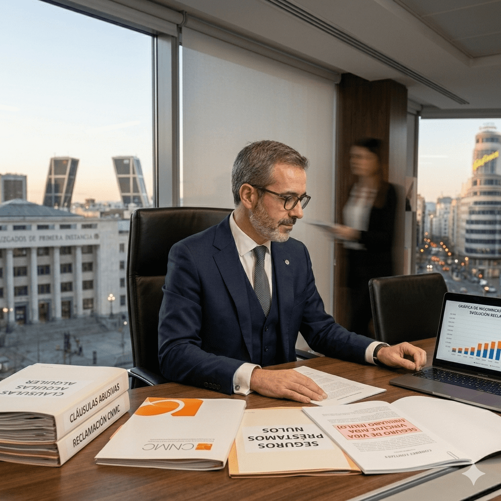 Litigios de Consumo y Financiero en Madrid: Seguros en Préstamos, Cláusulas Abusivas Alquileres y Reclamaciones CNMC