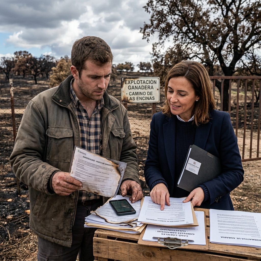 Cárteles Ganaderos y Daños por Incendios: Guía de Reclamaciones, Seguros y Derechos del Sector